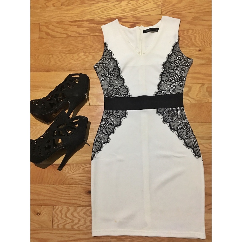 White formal dress