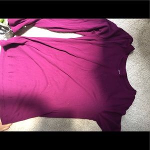 Jcp purple long sleeve top