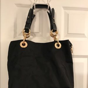 JPK Paris large black nylon bucket bag used once