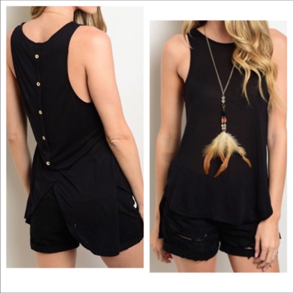 Lightweight Black Summer Top - Picture 2 of 4