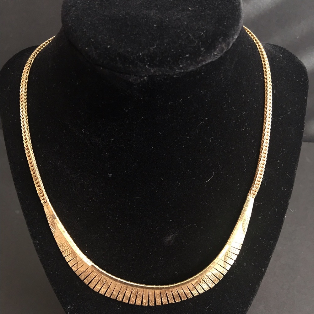 VERMEIL 925 UTC GOLD WASH FRINGE NECKLACE