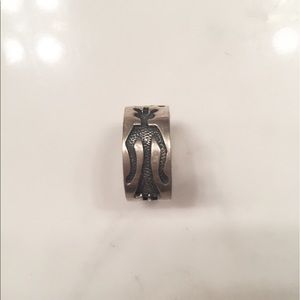 Sterling Silver Ring with cool human figure