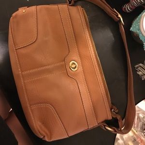 Leather coach bag