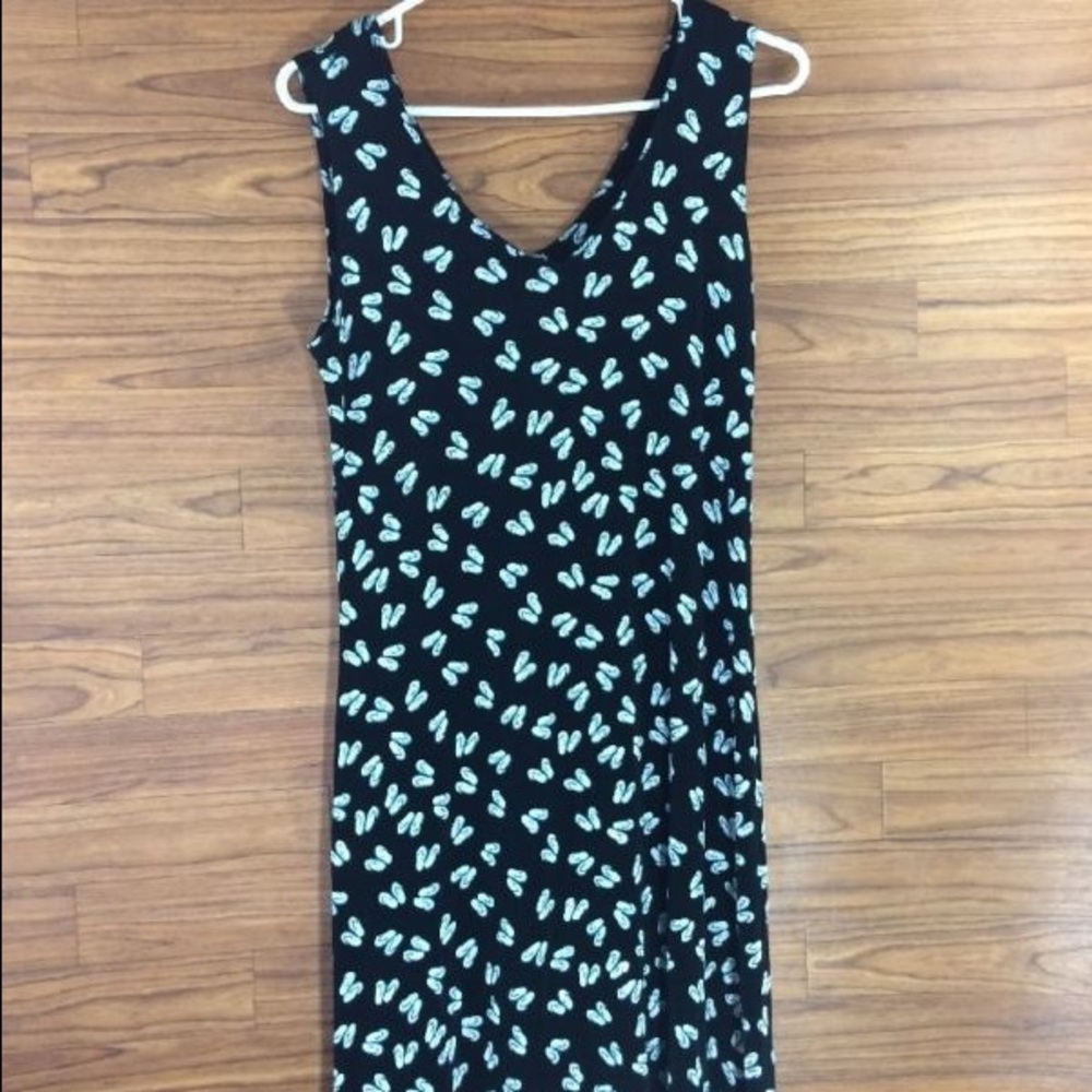 Women's Flip Flop Print Dress Beach Cruise