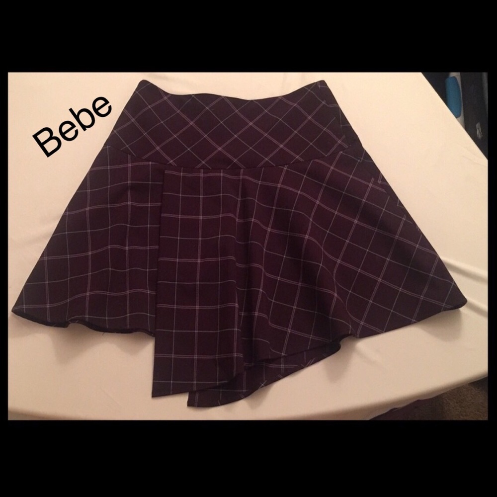 💐💐 Bebe Purple Plaid Skirt 💐💐