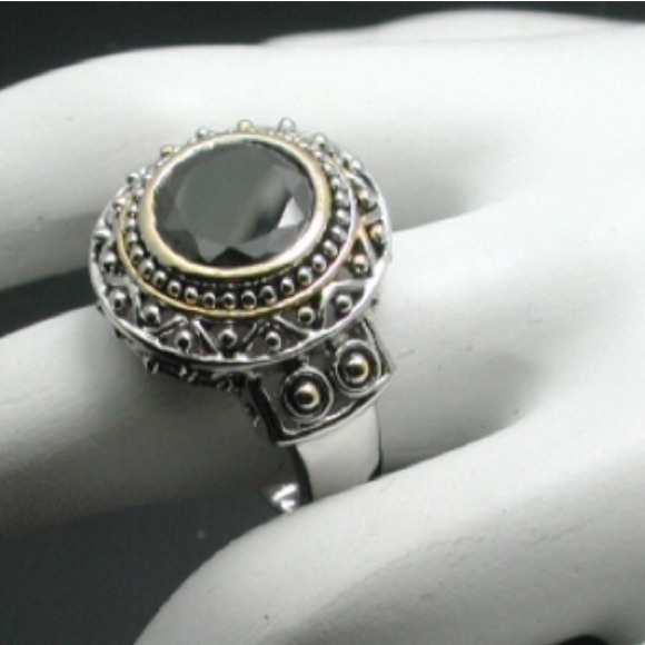 Stunning Black Onyx Lead Free Ring Size 7 - Picture 3 of 5