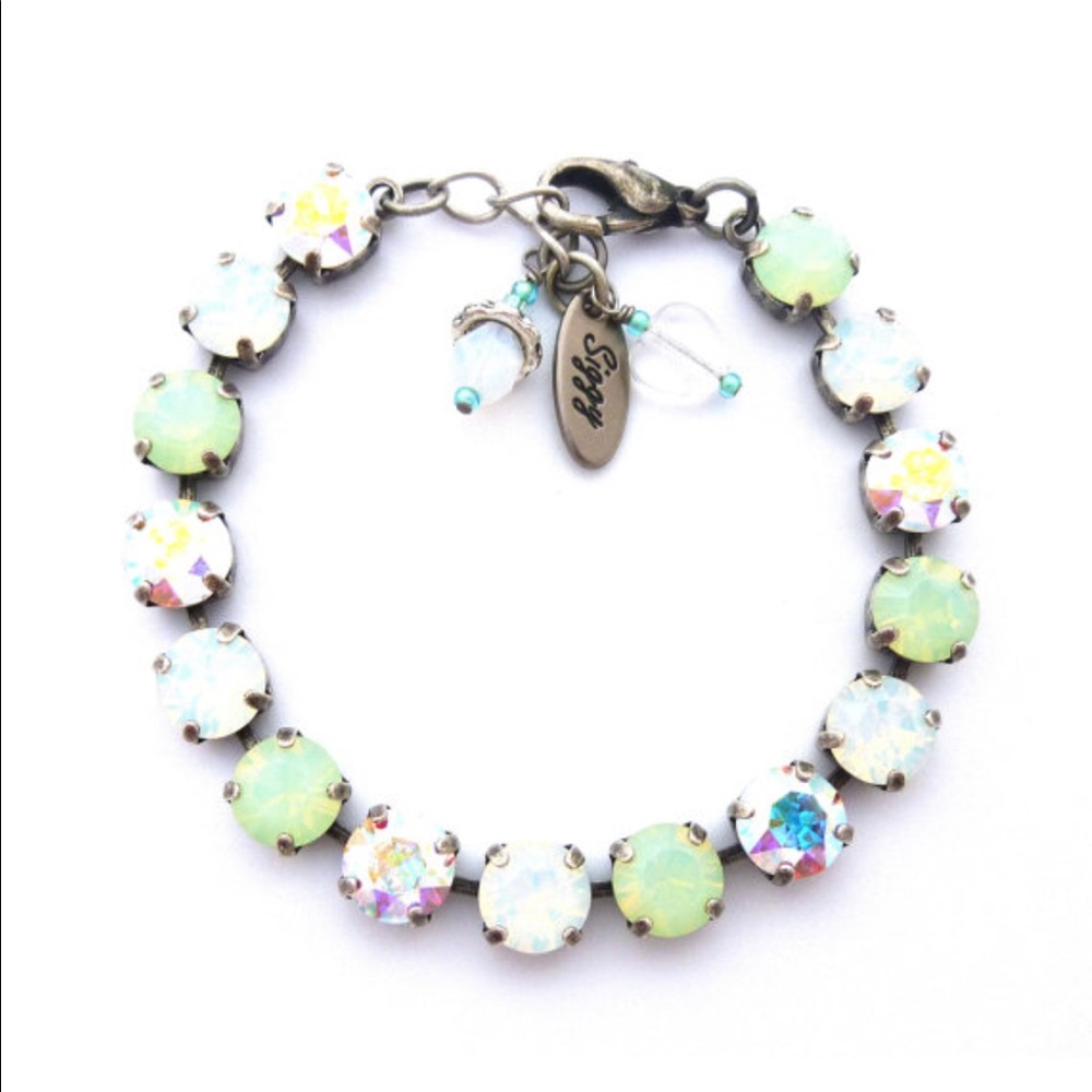 Swarovski Crystal Tennis Bracelet in Opals and AB