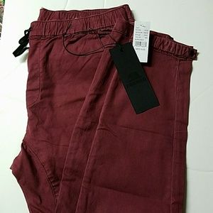 BNWT Burgandy Skinny Joggers