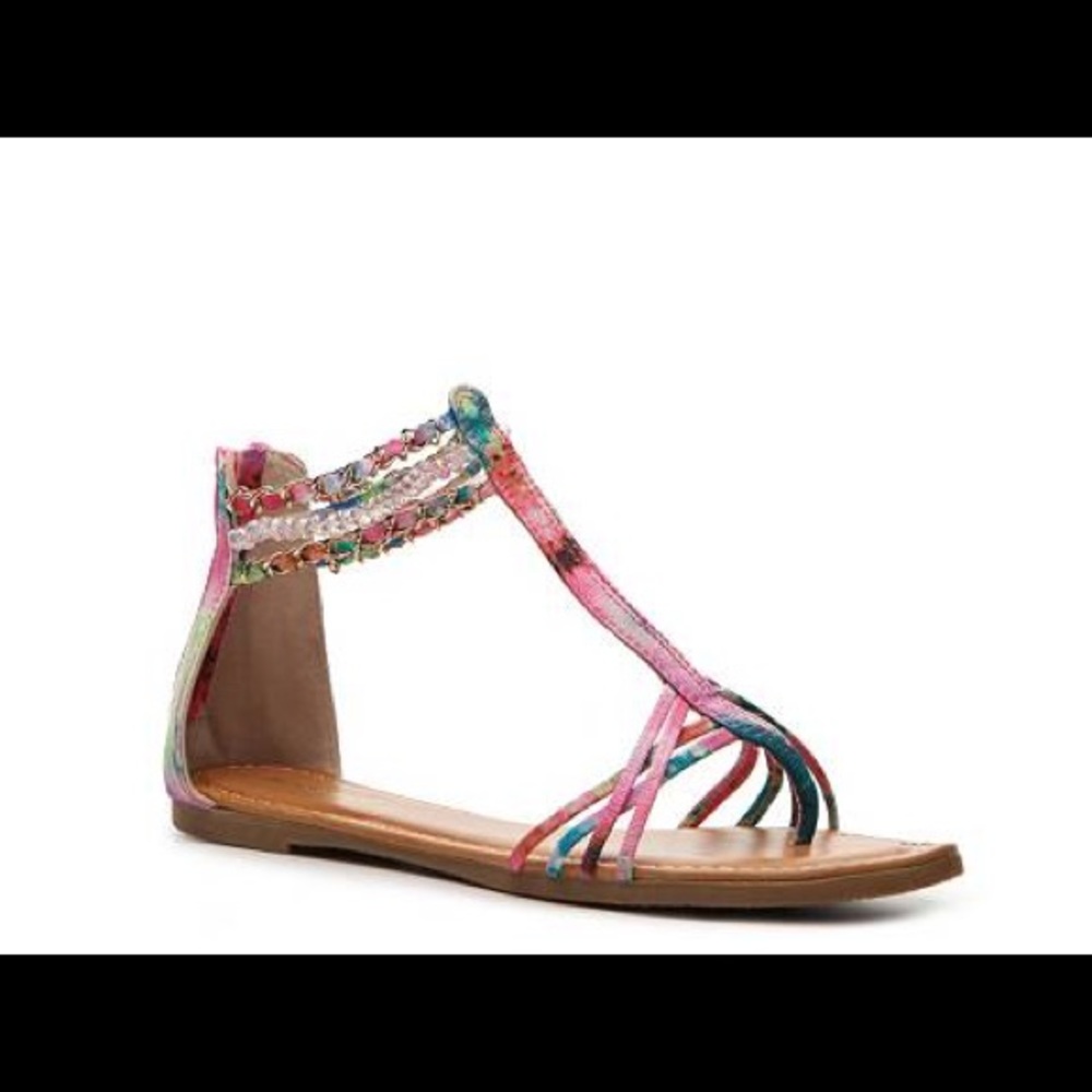 Watercolor sandals