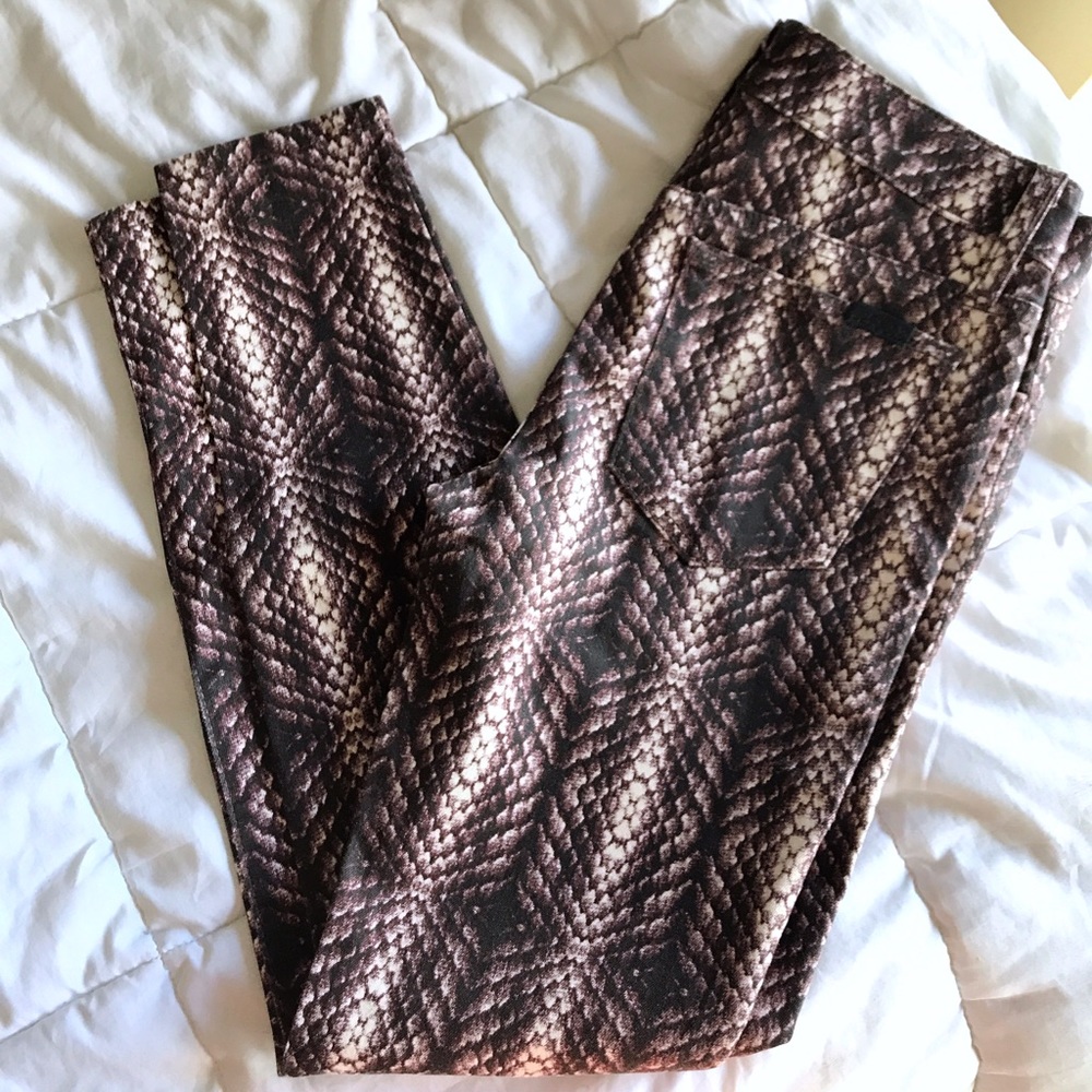 JOES Snakeskin Purple Patterned Denim  24