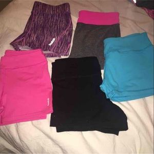 5 pair Crossfit / Booty shorts size large