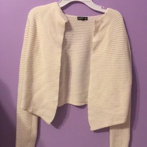 White Crop cardigan