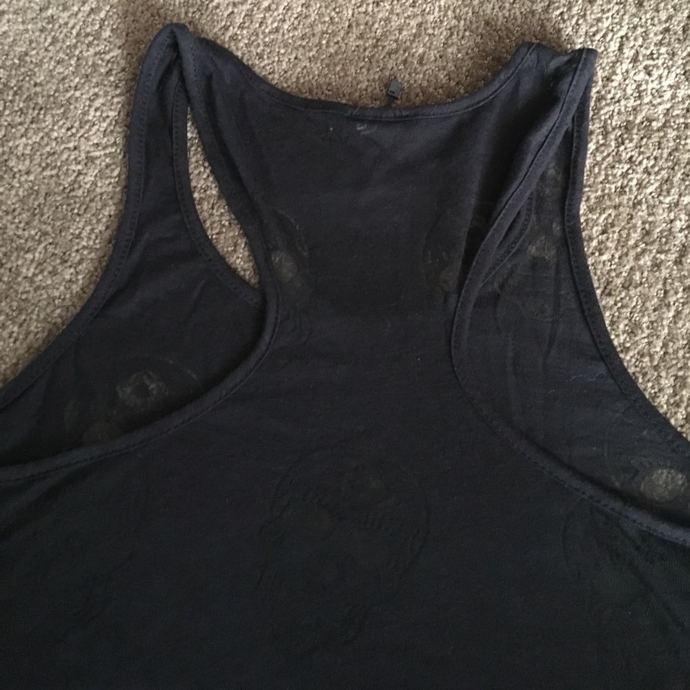 🎉HP🎉Black Skull Burnout Tank Cover-up - Picture 4 of 5