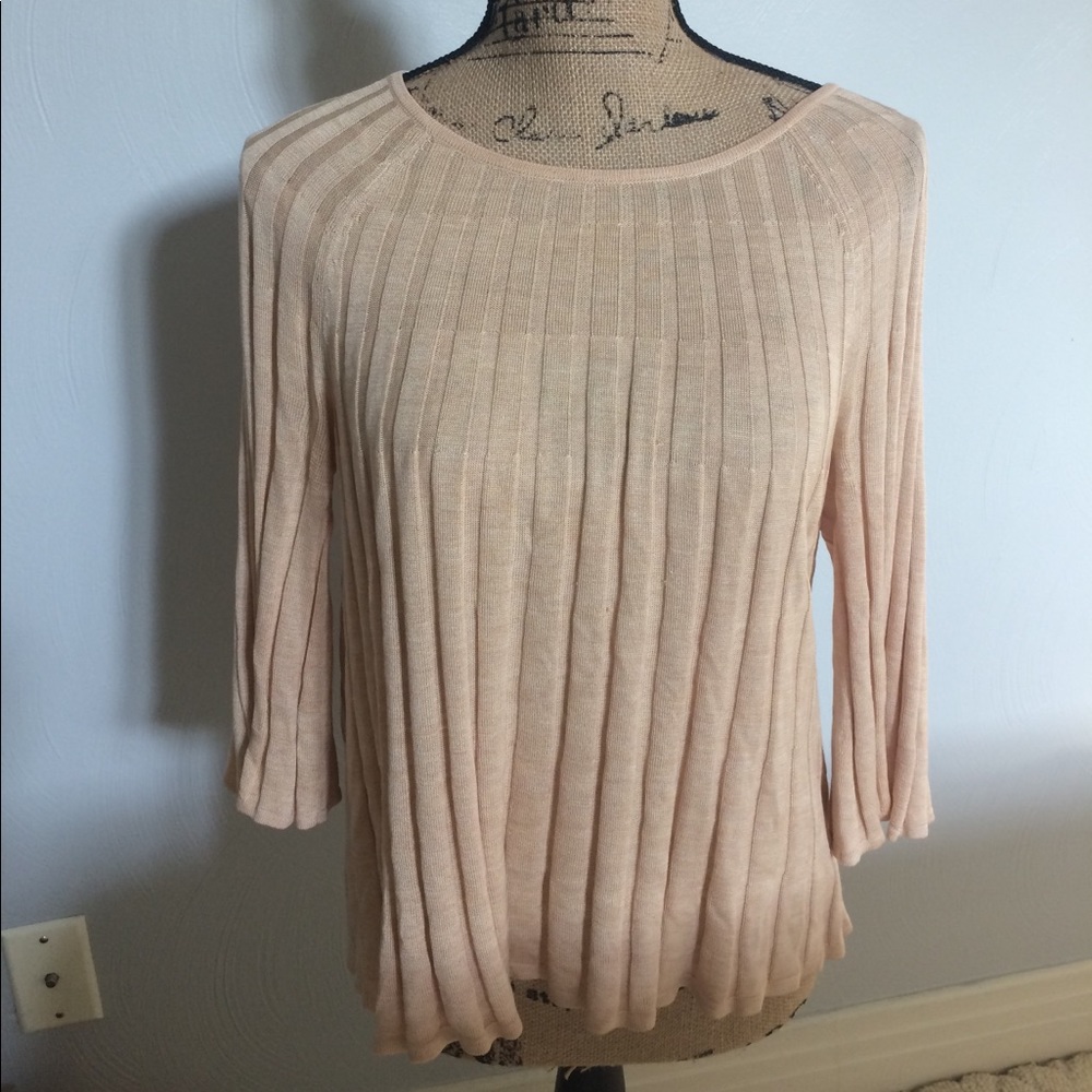 Silk peach blouse
