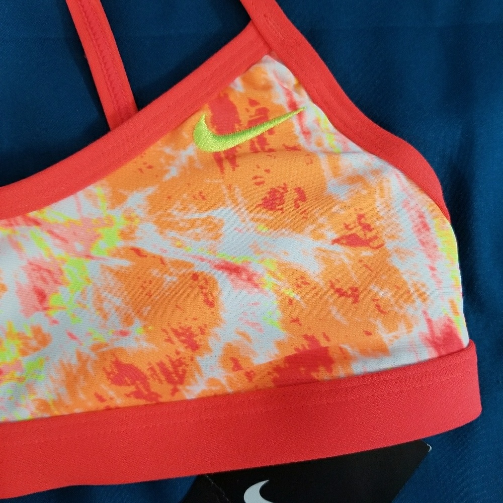⚘HP⚘NIKE *nwt* Sz 24 = 8 Big Girls Neon Orange - Picture 2 of 5