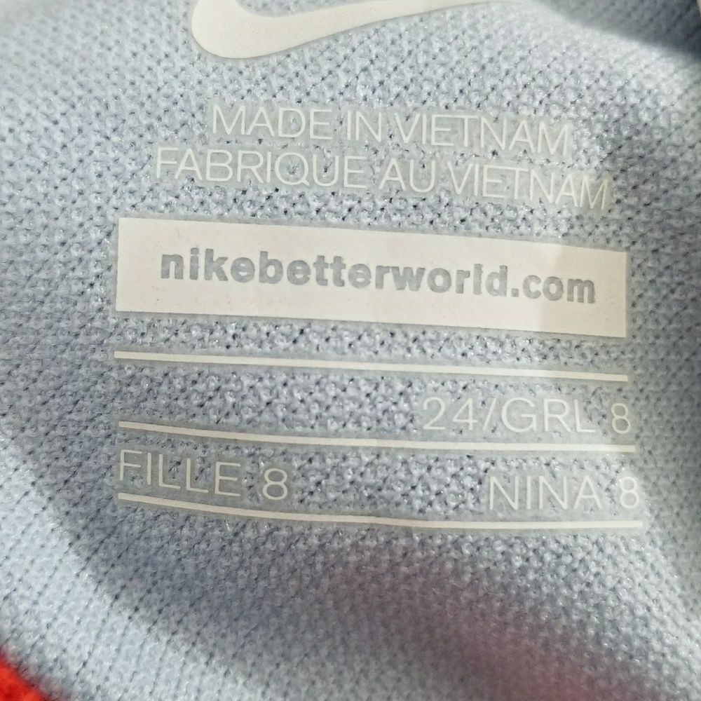 ⚘HP⚘NIKE *nwt* Sz 24 = 8 Big Girls Neon Orange - Picture 3 of 5