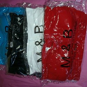 Blue and white plus size bandeau/ top