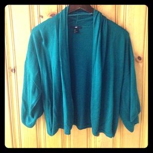 Teal Drape Cardigan