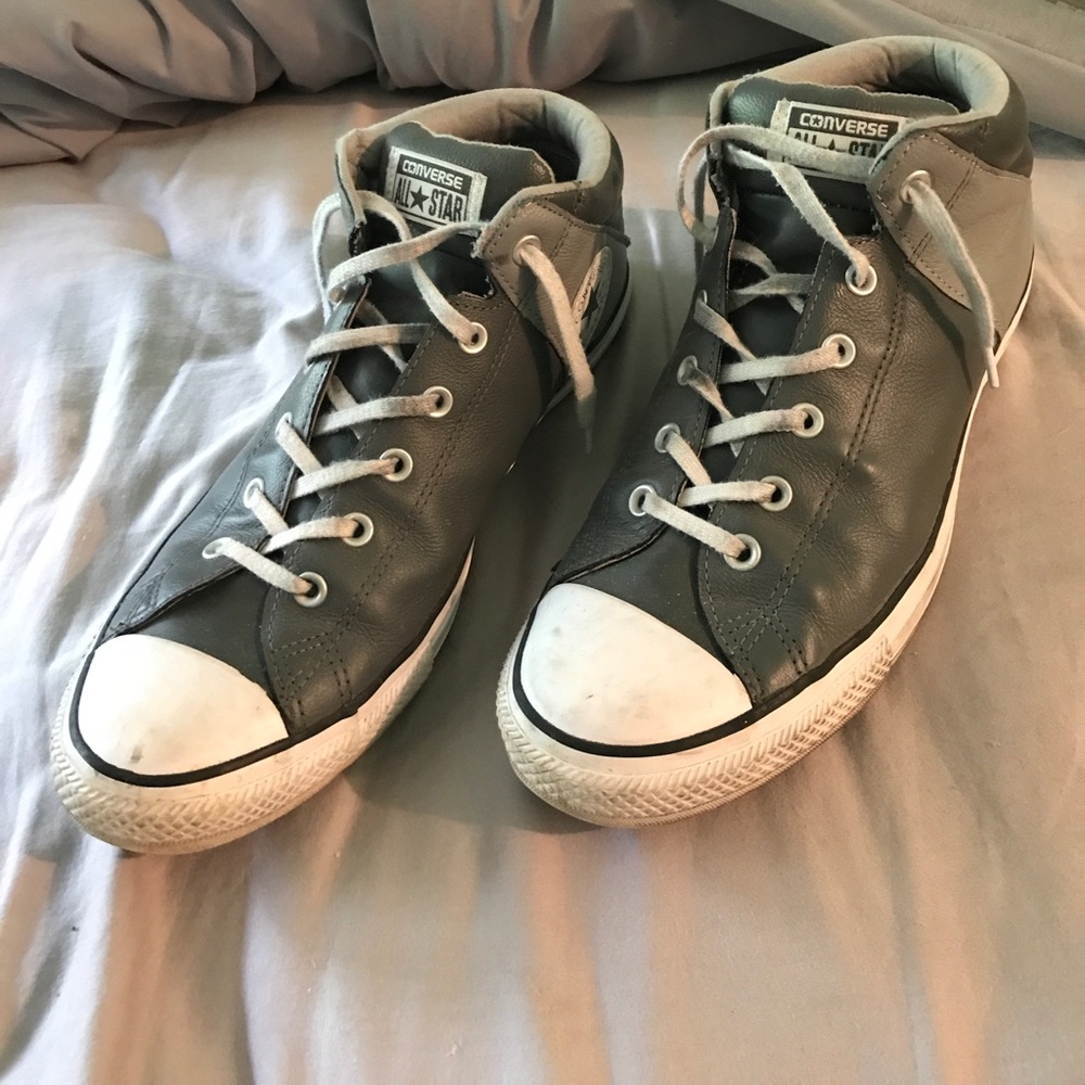 Leather Converse All Star High Tops