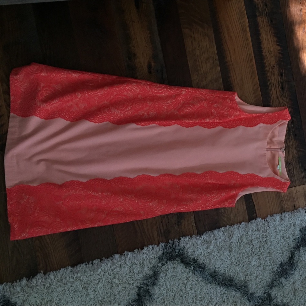 Beautiful lace detail Gianni bini shift dress