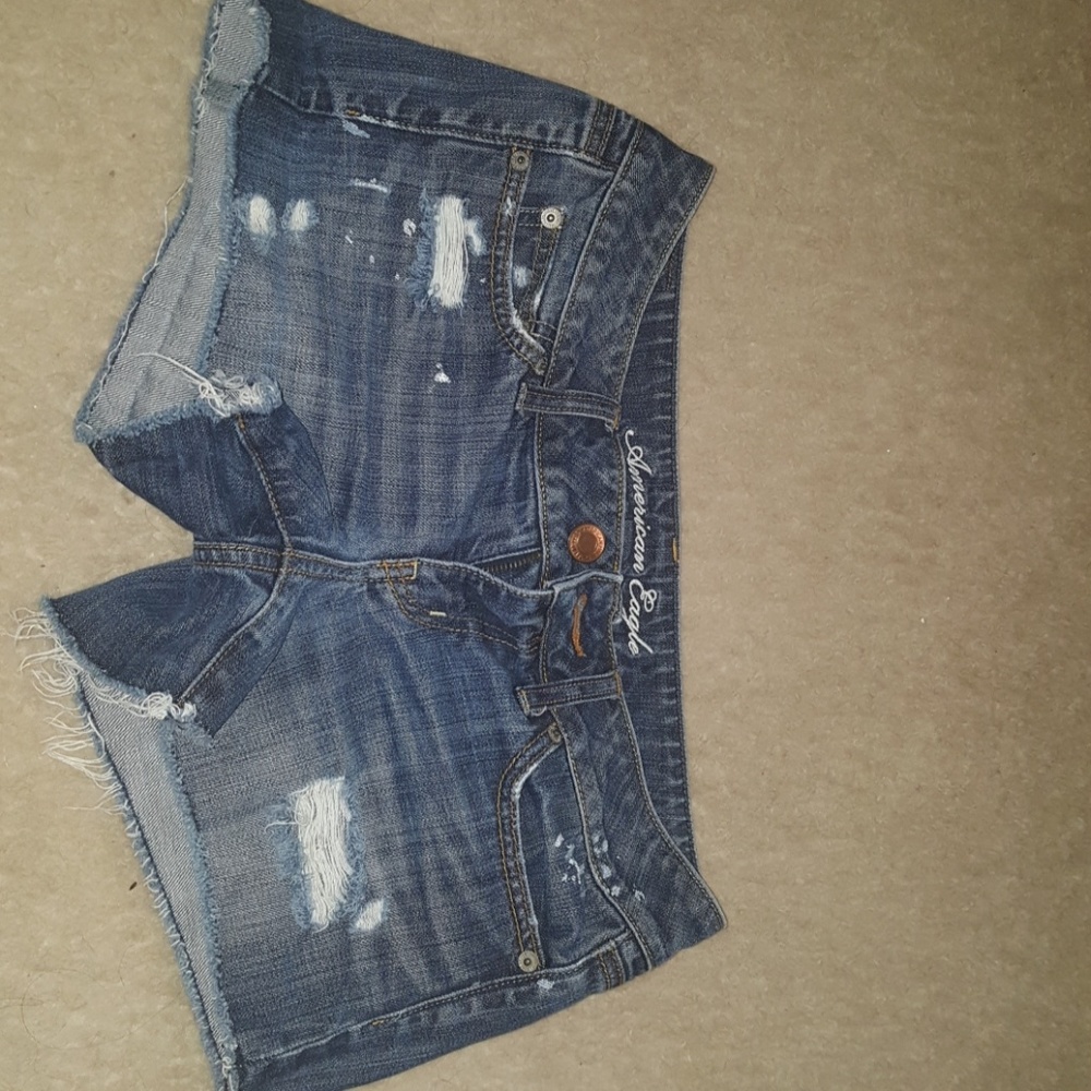 American Eagle Denim Distressed Shorts