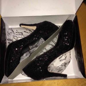 Black sparkly heels - White House black market