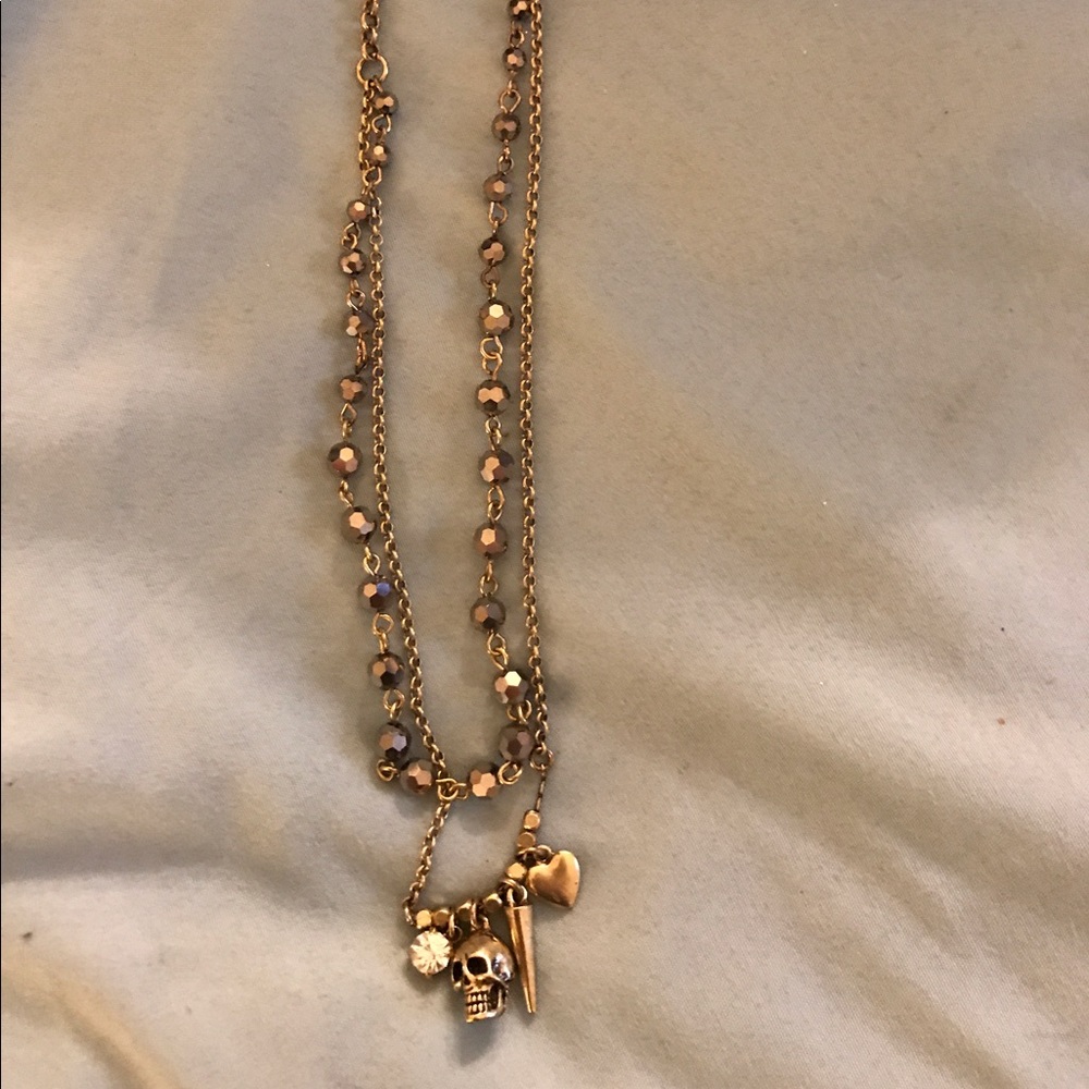 Trendy and fun Jade & Jasper charm necklace