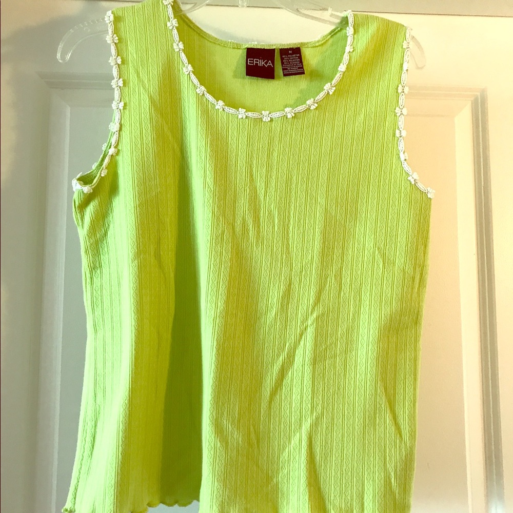 Cute summer lime green tank.