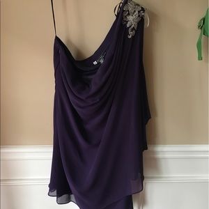 One shoulder cocktail dress