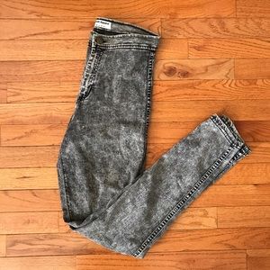 Black acid wash American Apparel Easy Jean