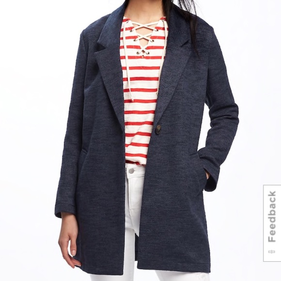 old navy boucle coat