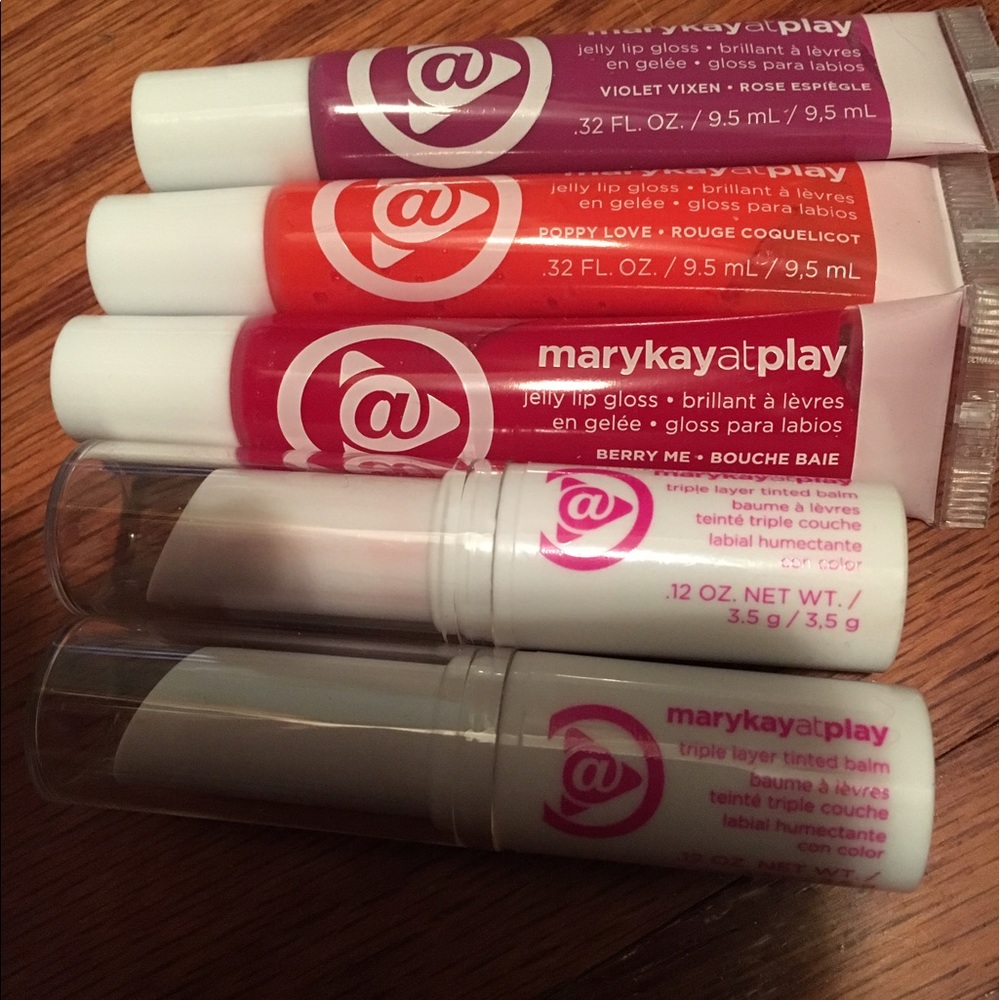 Mary kay lip gloss and lip balm