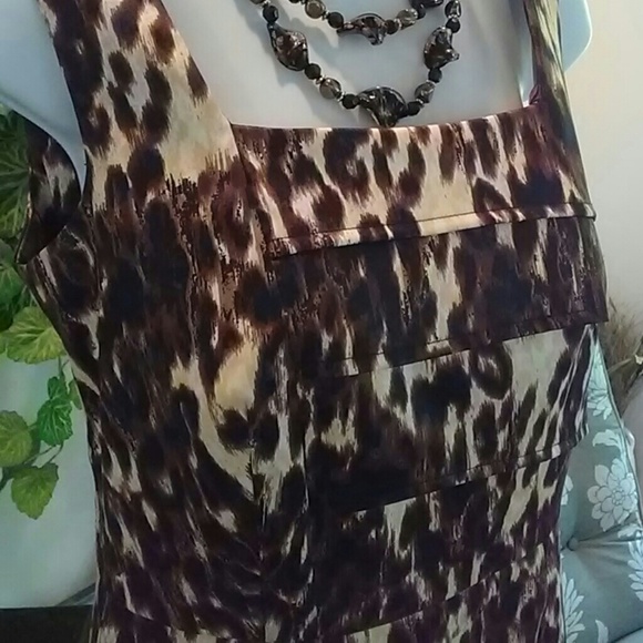 Leopard Satin Dress - Picture 3 of 4
