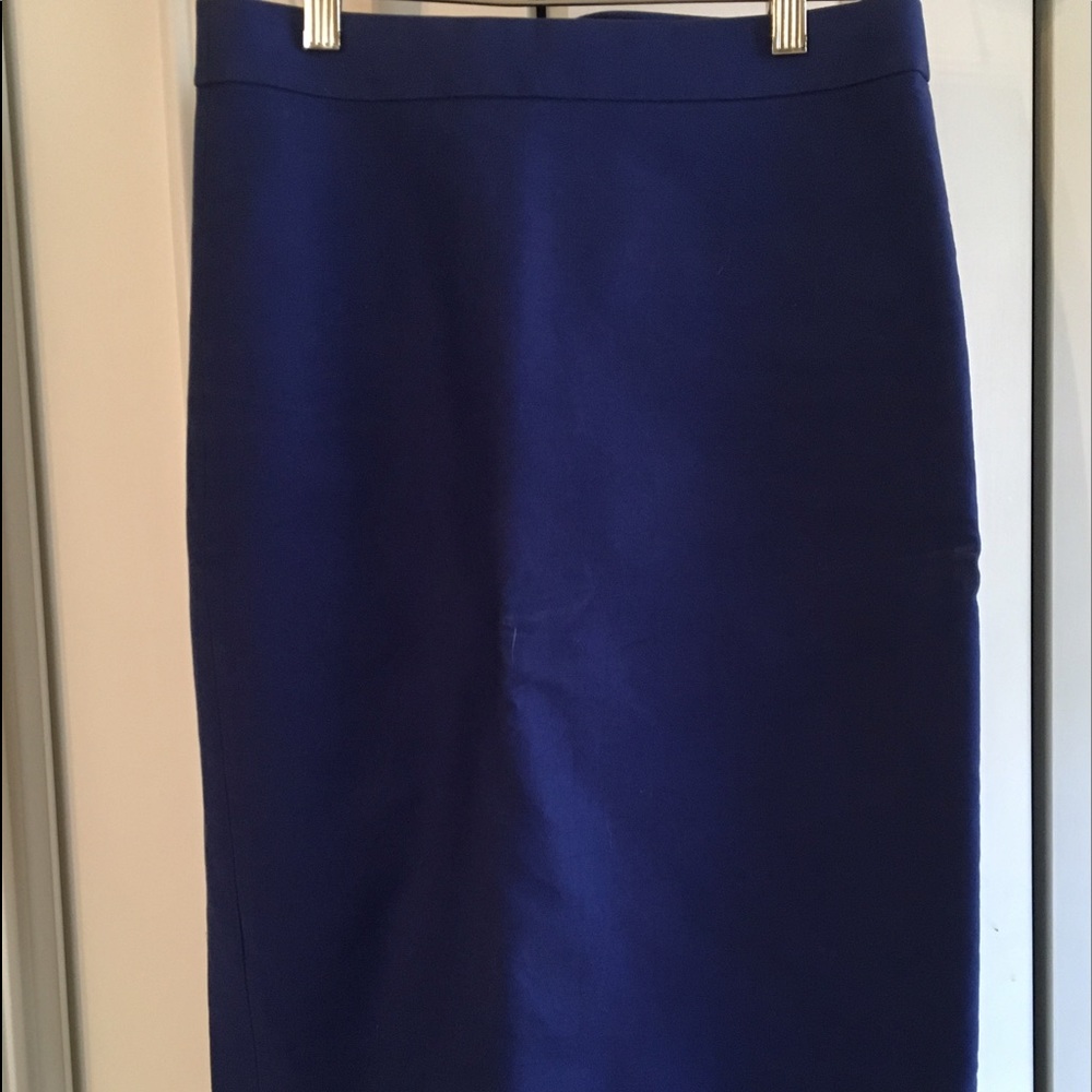 J. Crew No.2 blue pencil skirt EUC