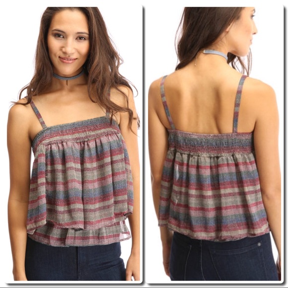 Double Layer Stripe Top - Picture 2 of 3