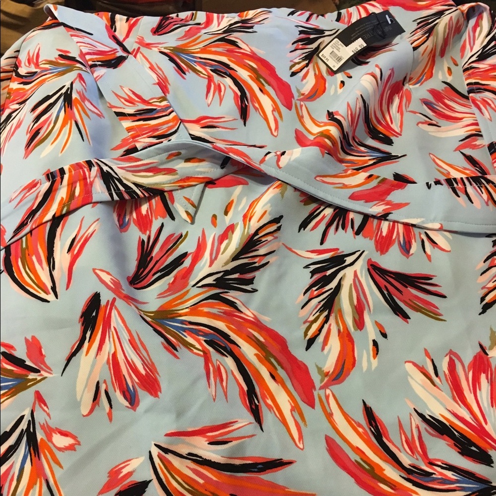 Pattern Skirt Baby Blue with design