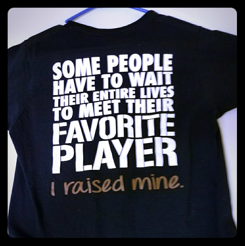 Football mom black tee