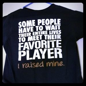 Football mom black tee