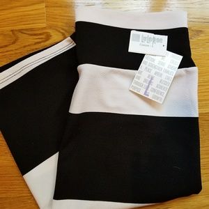 Lularoe cassie skirt large black white