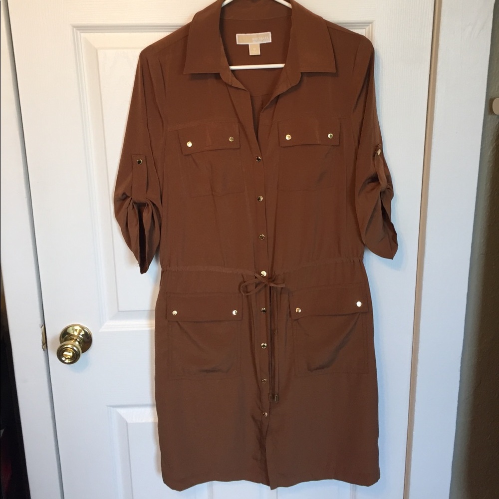 MICHAEL Michael Kors Snap Front Dress, Size M