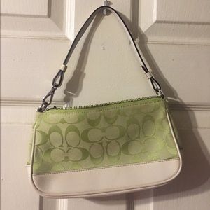 Green Small Coach purse