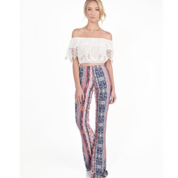 cotton flare pants