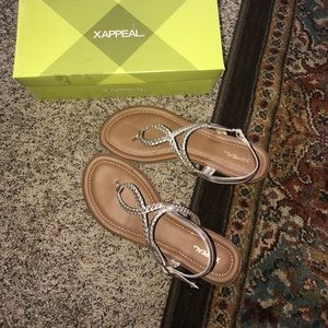 Gold Xappeal Alyssa Sandals - Size 11