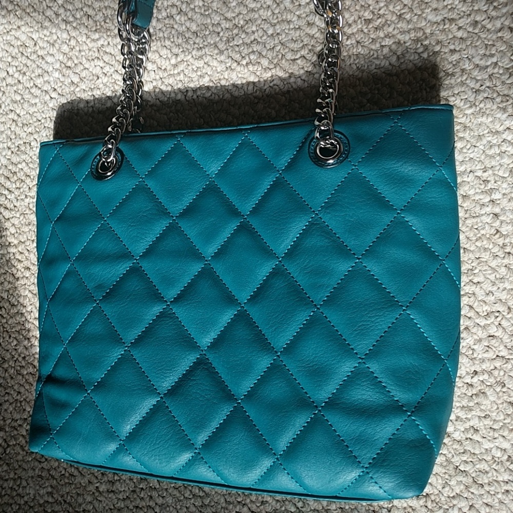 Charming Charlie teal purse
