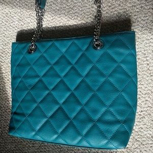Charming Charlie teal purse