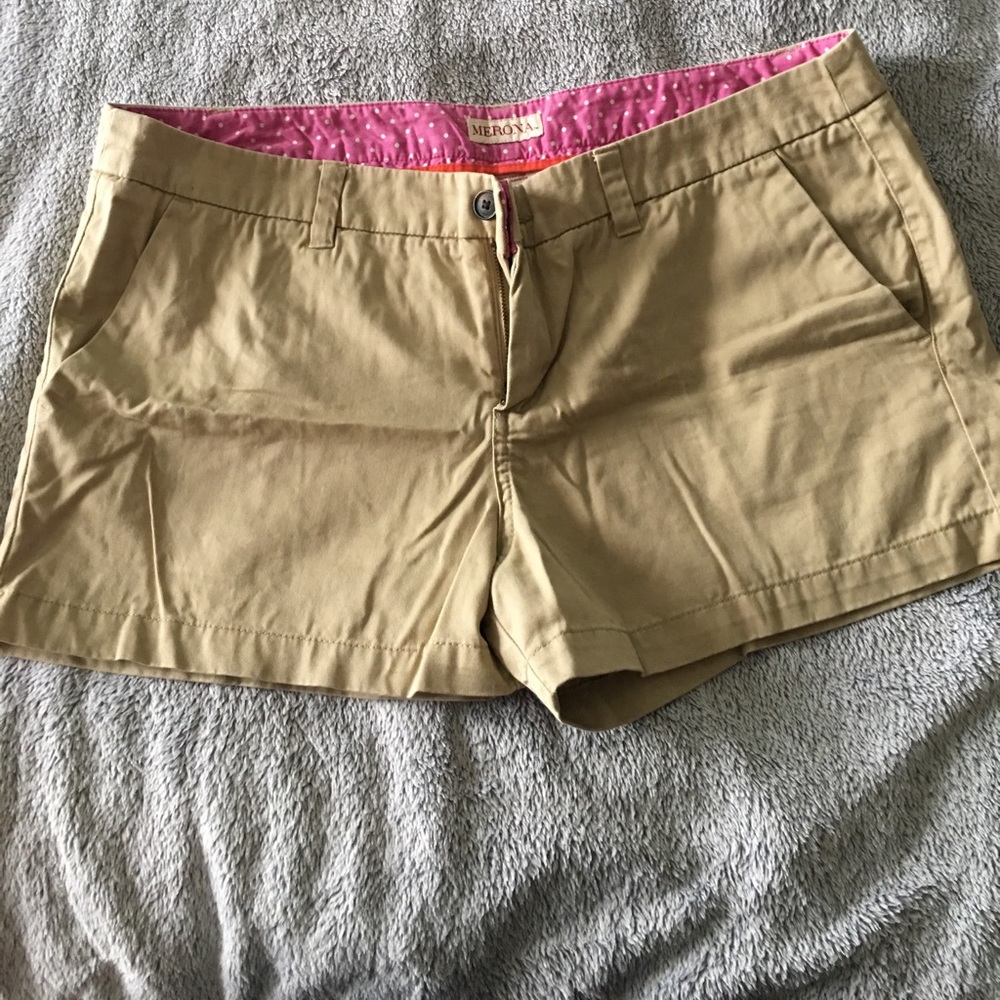 Merona khaki shorts 3"