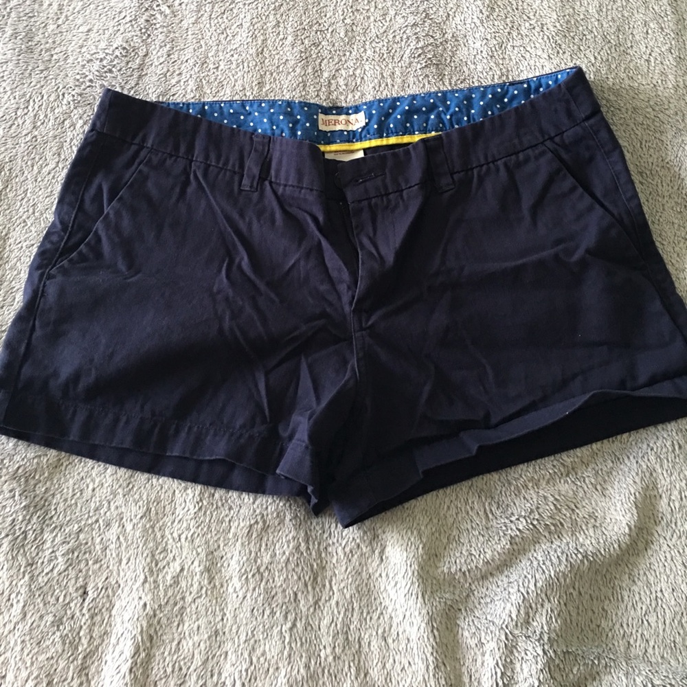 Merona navy blue shorts 3"
