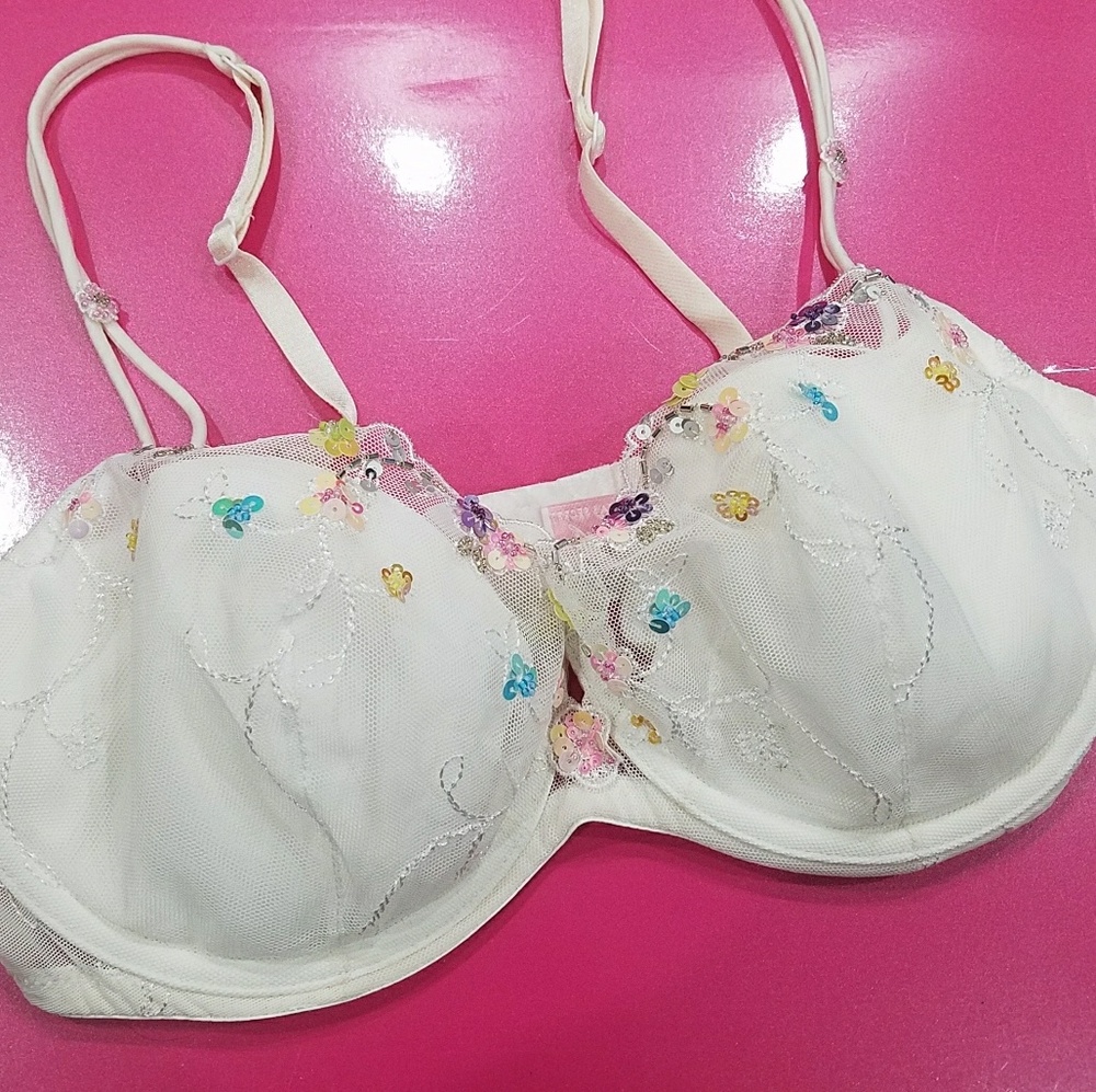 Adorable VS bra with sequin accents