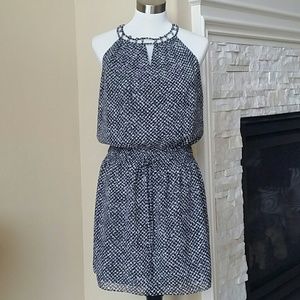 White House Black Market Sleeveless Blouson Dress