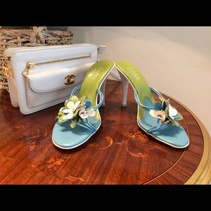 Charles David leather strappy sandals size 5